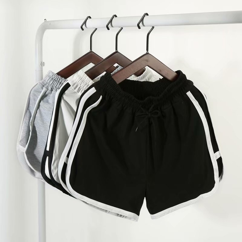 2023 Summer Men's Sports Shorts Teenager Comfortable Simple Triple Pants Candy Color Couple's Super Short Pants
