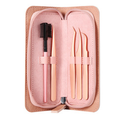 High-Precision Eyelash Grafting Tweezers – Bloom Tweezers Designed Specifically for Eyelash Technicians, Ideal for Lash Extension Tools, Includes Golden Feather Clip Set