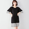 Spring and summer Korean medium length knitted skirt loose pleated skirt