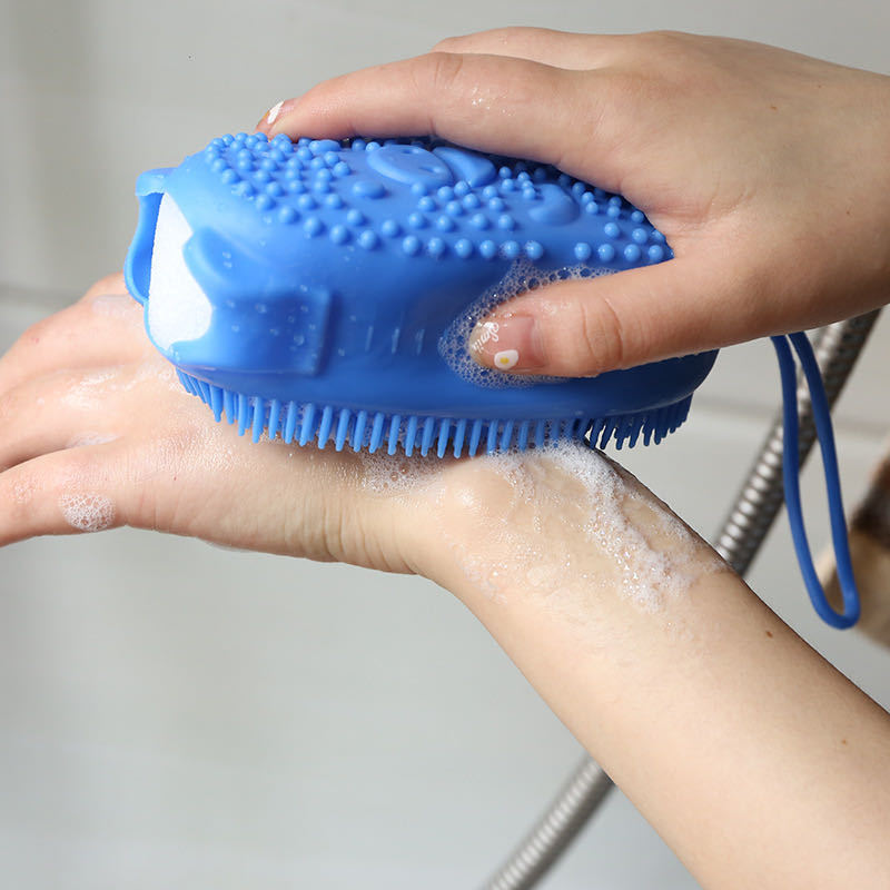 抖音同款 小猪泡泡洗澡刷 硅胶搓澡神器 卡通家用儿童洗澡巾厂家
