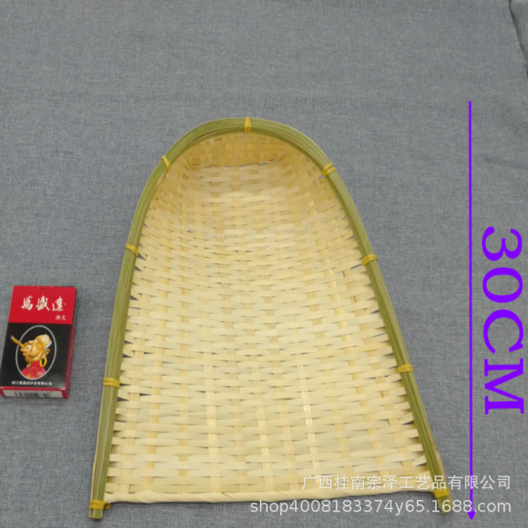 竹编畚箕 开口小簸箕 迷你编织筲箕工艺品 拍摄道具装饰品手工DIY-阿里巴巴
