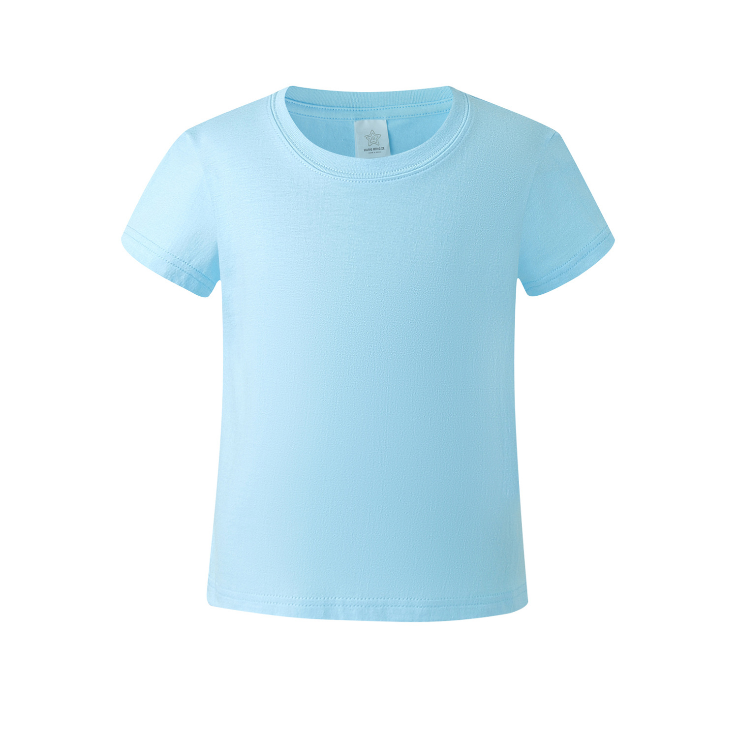 精梳纯棉儿童T恤200g工厂现货8色短袖文化衫广告衫印制logo幼儿园详情8