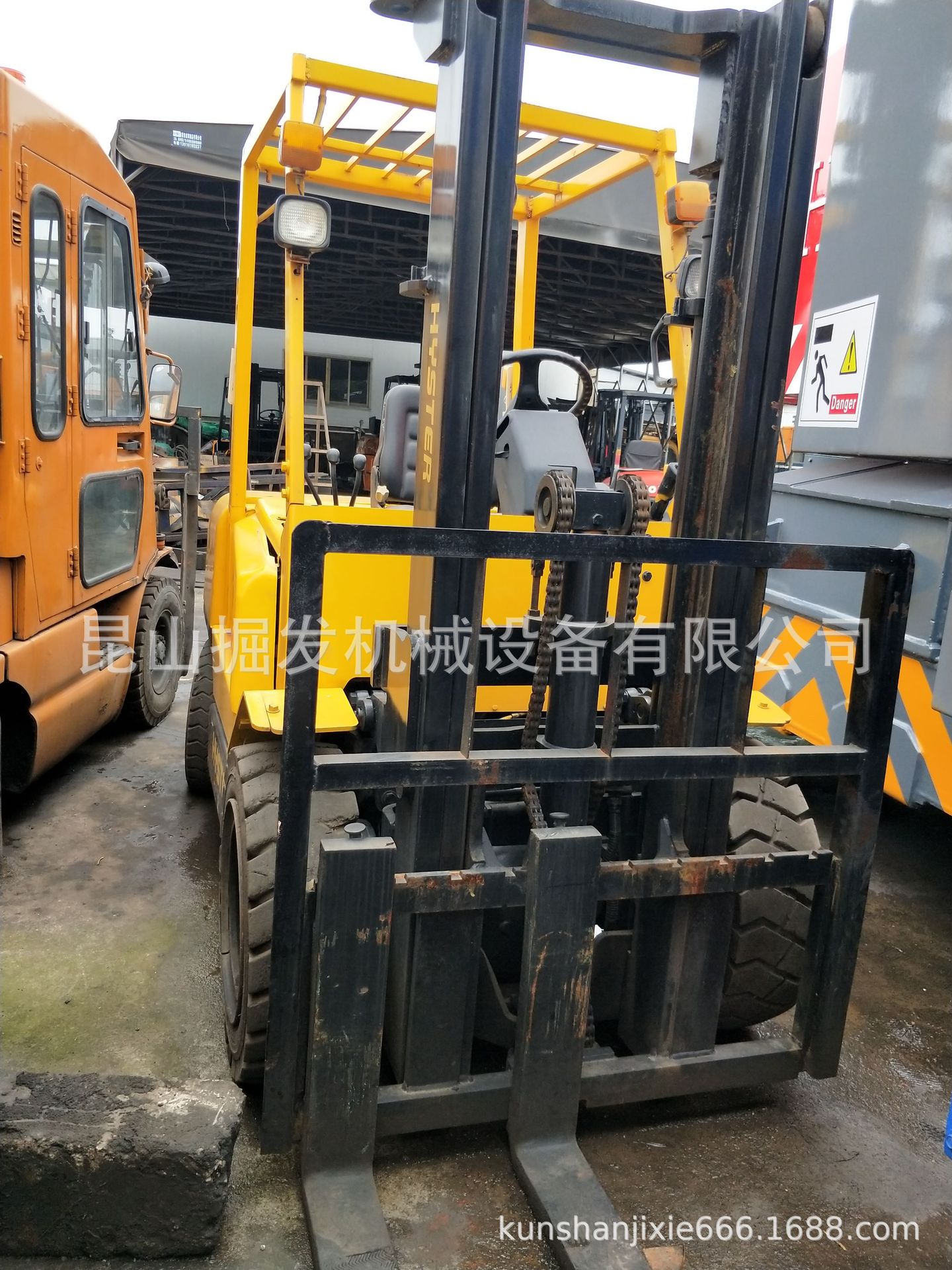 二手海斯特3吨叉车 集装箱叉车 带中缸  小松3吨叉车