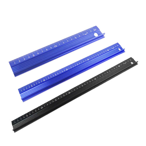 Heavy-duty straight ruler anti-slip craft ruler guide ruler advertising protective ruler lightweight aluminum alloy ruler protective ruler right-angle ruler