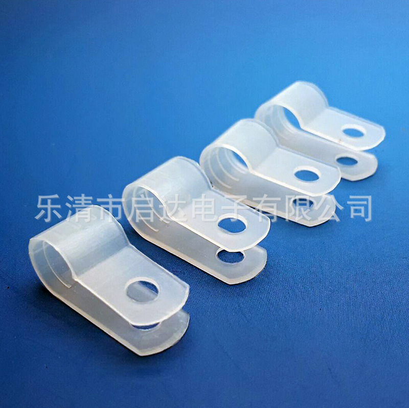 R型线夹 配线固定纽 电线固定扣 压线扣 线扣 线卡10.4MM