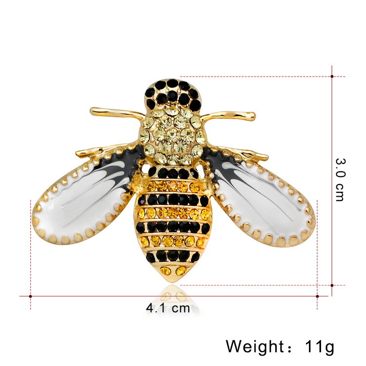 20g Weight Rhinestones Inlay Material Brooches Classification Alloy Material Animal Pattern Plating Craft Fashion Pin Animal Alloy Plating Rhinestones Unisex Brooches 6
