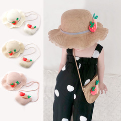 Autumn South Children's Sun Hat Summer Baby Beach Hat Fisherman Hat Girls Hat Cooling Hat Grass Hat Sunshade Hat