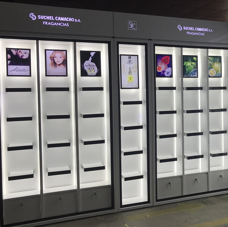 长期生产日用品展示架多层商场化妆品展示柜展示置物架