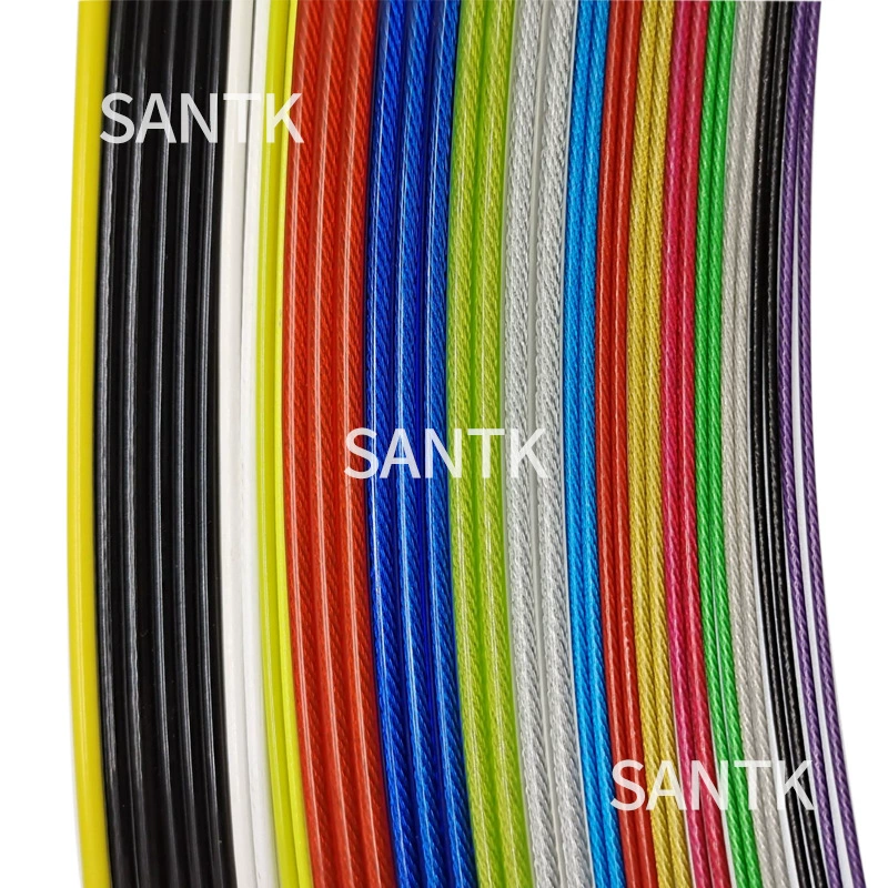 Colored Coated Steel Wire Rope Clothesline