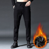 Утепленные мужские удерживающие тепло штаны, в корейском стиле