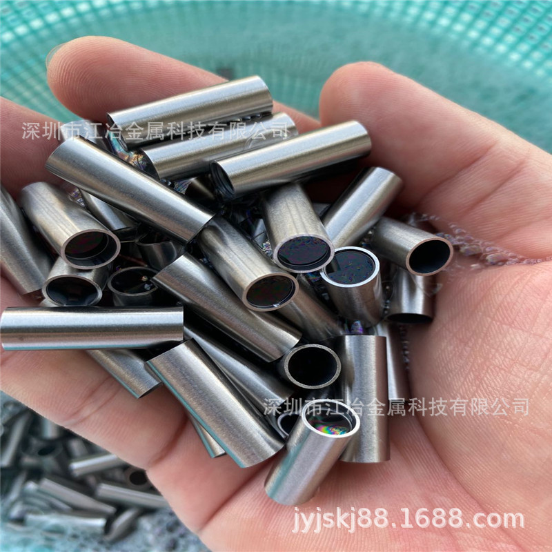 TP304不锈钢细管 外径8mm壁厚0.15mm 线切割开槽 倒角打孔削尖