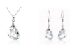 Earrings, necklace