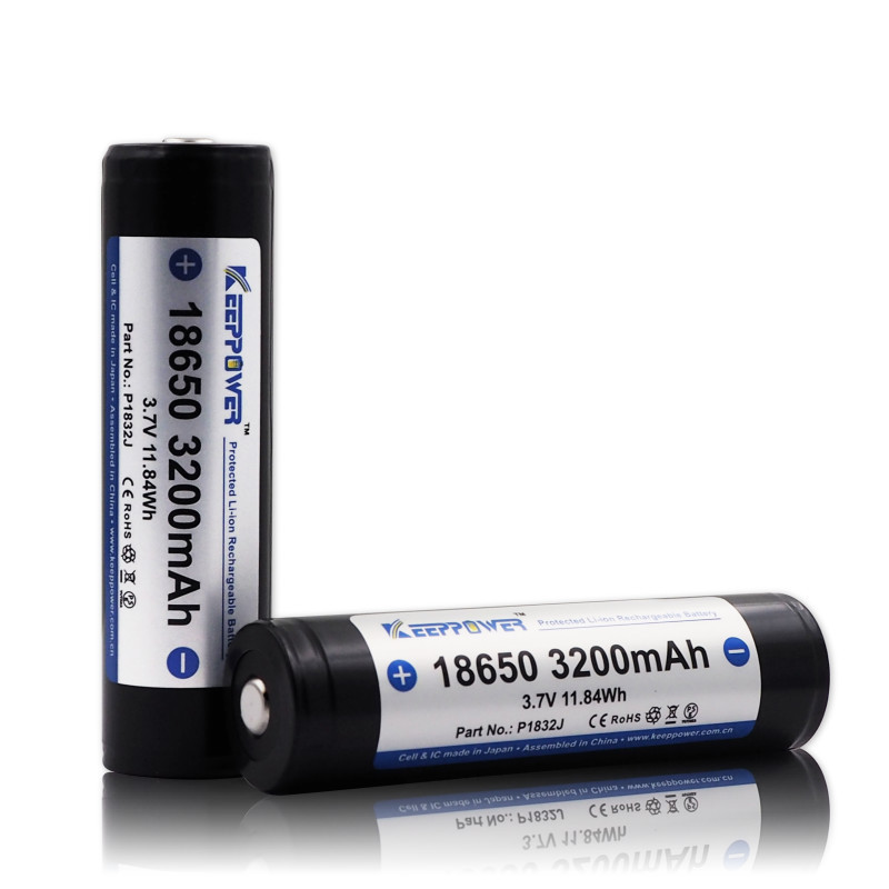 Keeppower 18650 3.7V 3200mAh手电筒电池P1832J