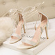 218-7 European and American summer fashion fine with cross bind with high heels and sexy nightclub rhinestone sandals for women's shoes