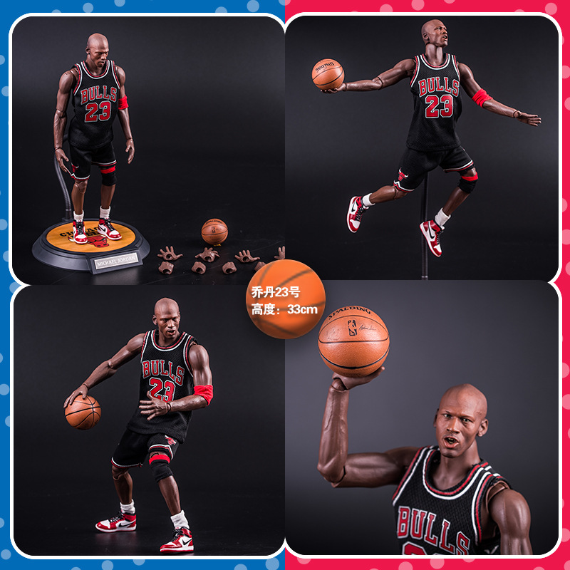 nba可动1\6篮球明星科比乔丹库里詹姆斯麦迪哈登篮球手办人偶摆件