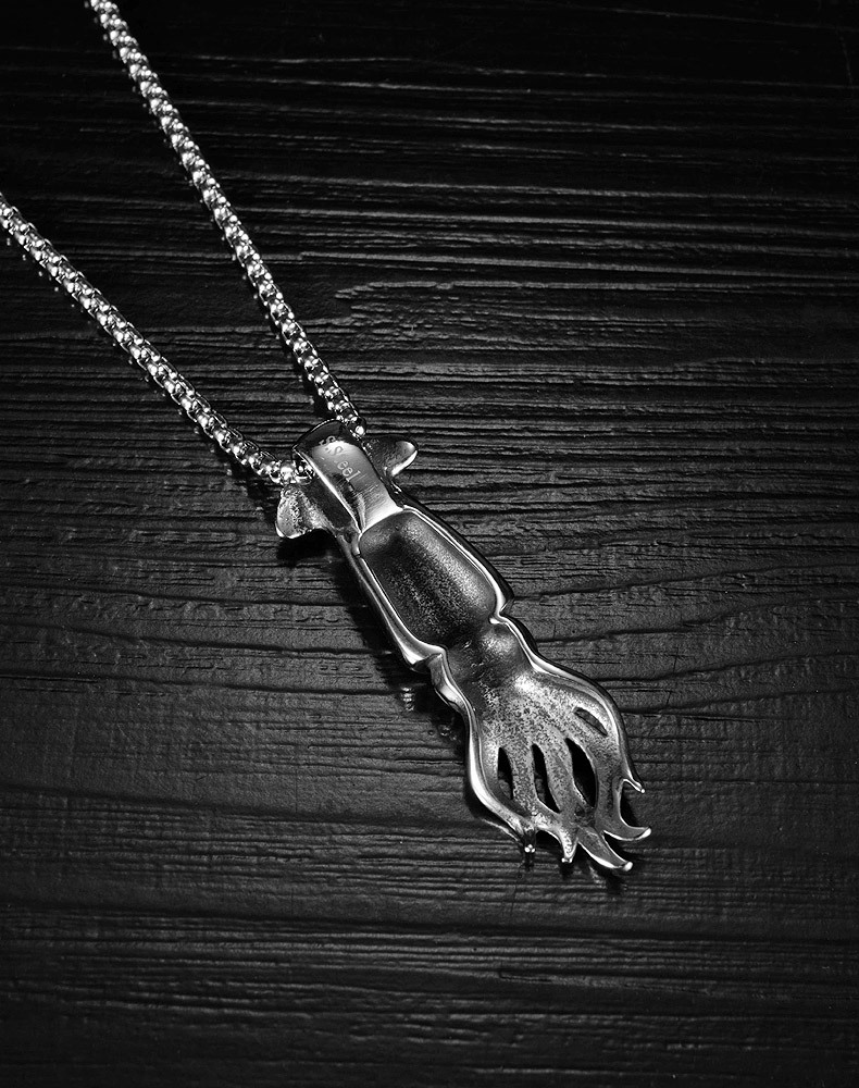 Fashion Wild Octopus Pendant Titanium Steel Men's Necklace display picture 5