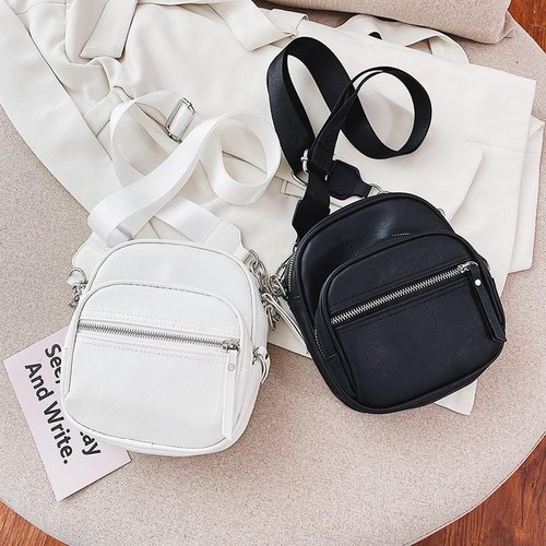 Korean Dongdaemun bag women's ins small square bag wide shoulder strap casual crossbody bag versatile shoulder bag women's bag
