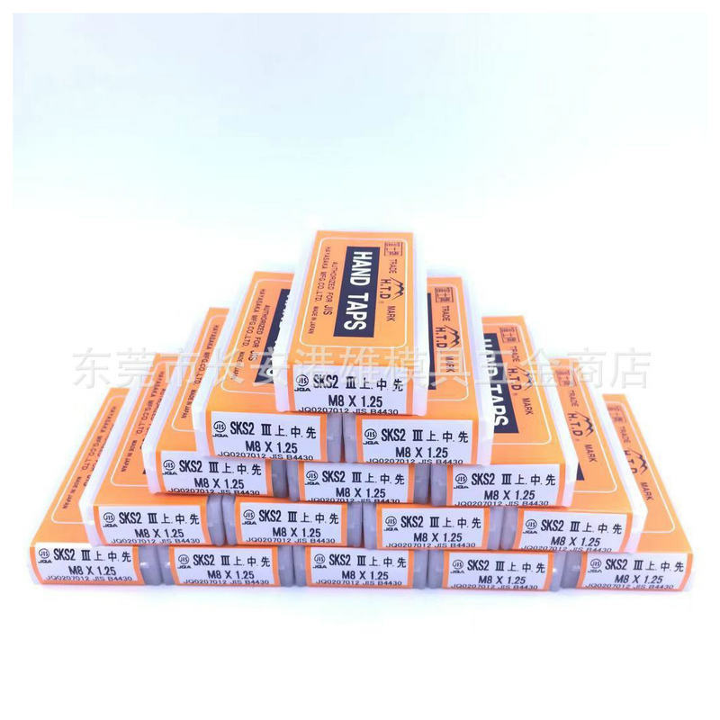 批发原产日本富士SKS手用丝锥套装碳钢公英制丝攻三支装 M8*1.25