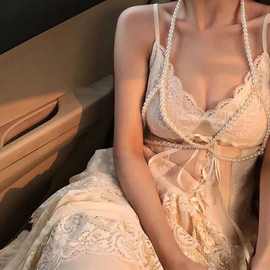 欧美跨境外贸ins2020夜店简洁大气大珍珠小背心项链衣饰fb1453