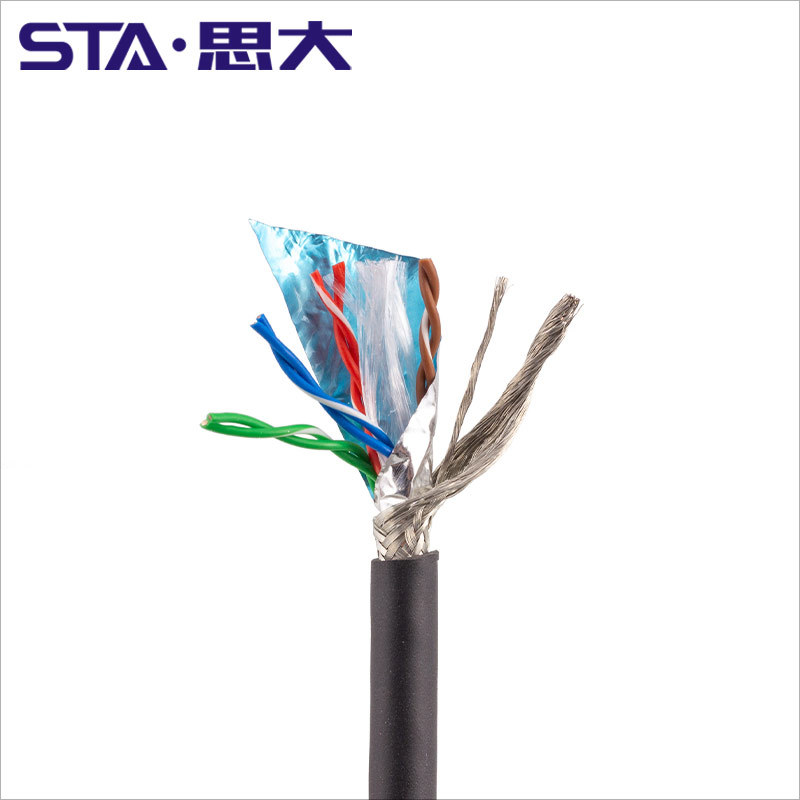 Ethernet网线8芯26号太阳DWC-CD16350A CAT5e以太网线缆 千兆拖链