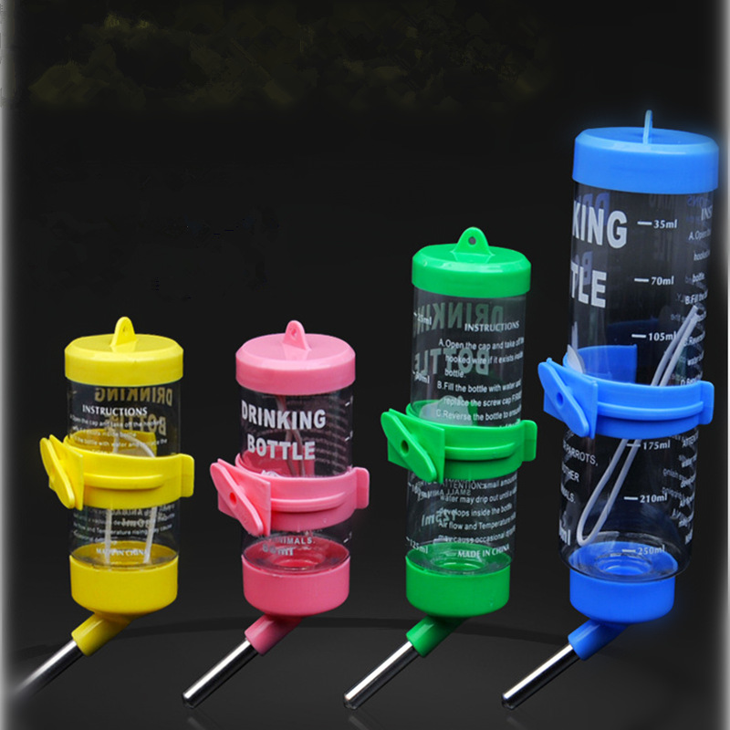 仓鼠水壶 小型宠物饮水器 金丝熊兔子喂水器60-250ML挂式饮水瓶