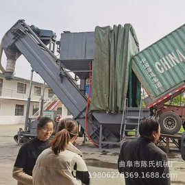 大型集装箱卸灰机图片脉冲除尘气力装车机 粉料倒库气力输送机
