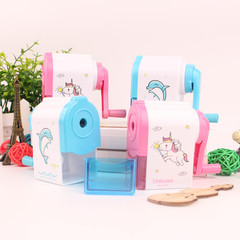 Creative automatic pencil sharpener cartoon mechanical pencil sharpener children's hand-crank pencil sharpener stationery wholesale pencil sharpener