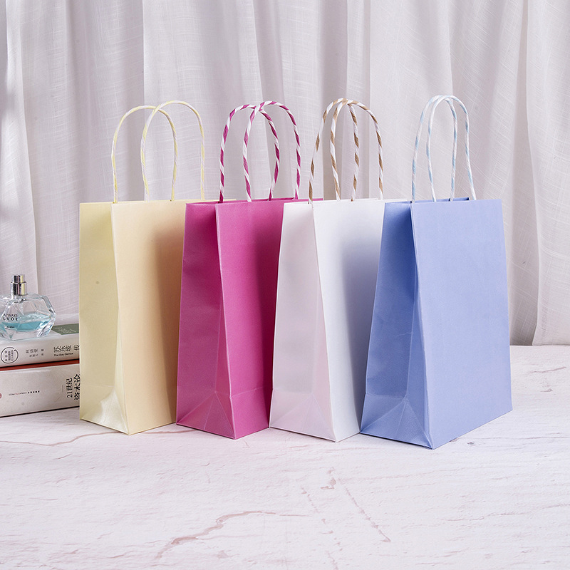 現貨牛皮紙包裝袋手提袋定制包裝禮品外賣打包環保袋服裝店袋子