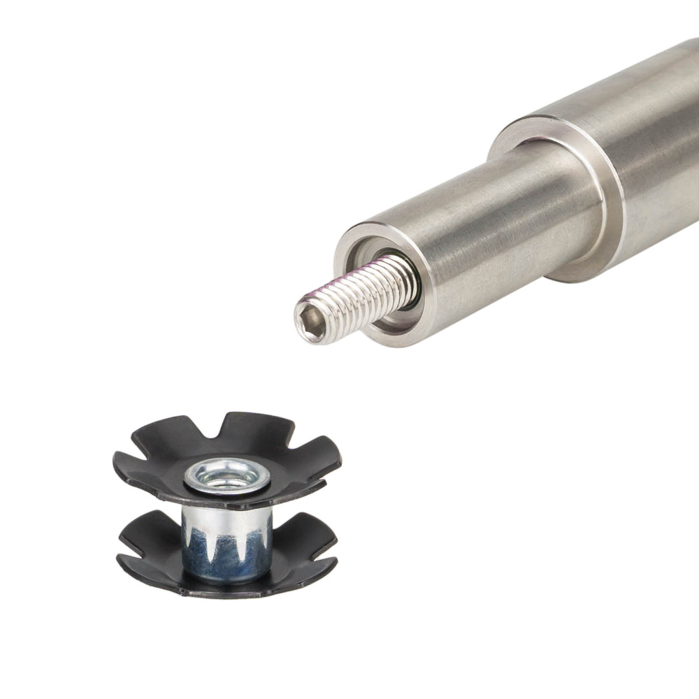 Herramienta de entrada de corazón de flor de horquilla delantera de bicicleta de montaña Juego de cuencos de bicicleta Herramienta de instalación de flor de sol de núcleo colgante de flor de ciruelo sin dientes