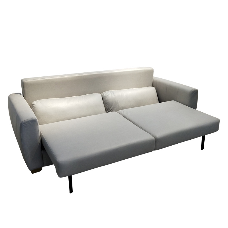 Sofá cama de tela multifuncional de tecnología de doble uso, estudio de oficina, 2.25 metros de casa pequeña, doble sofá cama de almacenamiento para tres personas