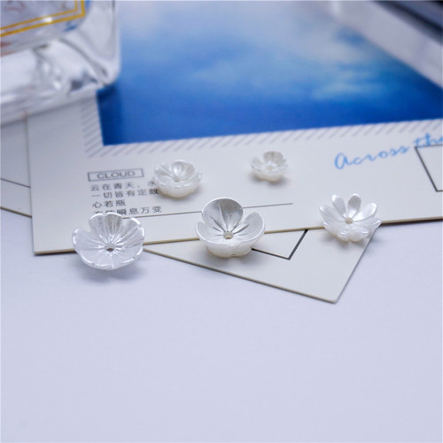 Imitation shell rolled pearl effect resin flower pearl color antique handmade DIY step-shape hairpin jewelry accessories