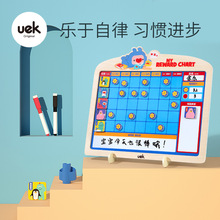 UEK新品桌面自律表家庭行为规范幼儿学习拼装木质奇趣创意玩具