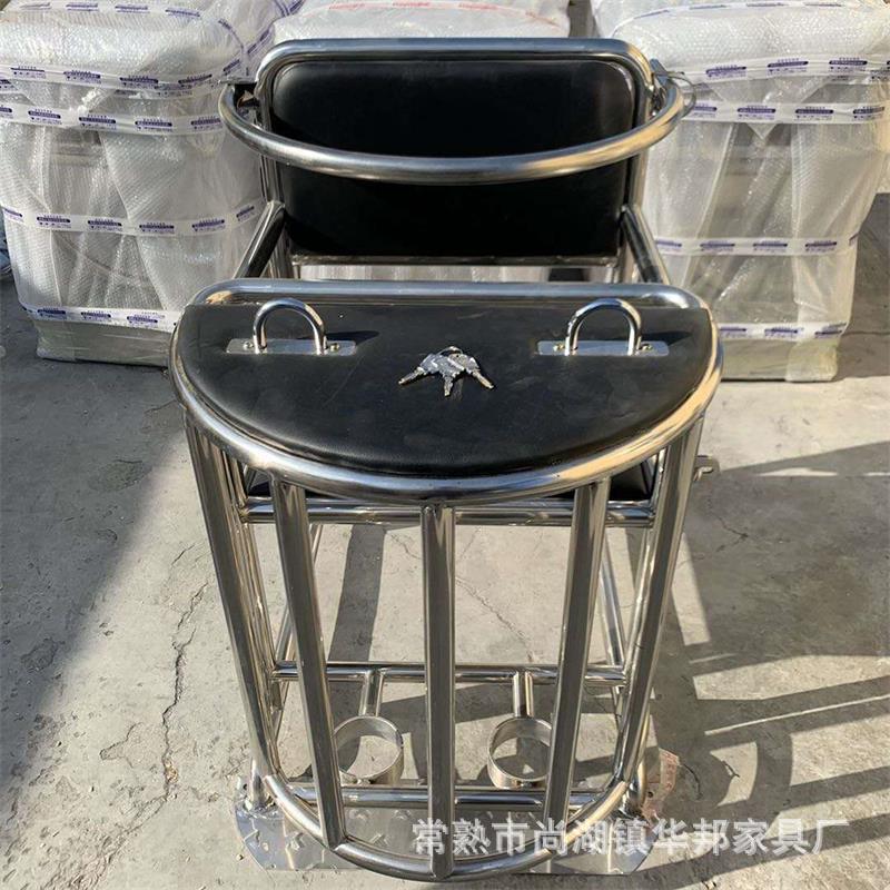Stainless steel Trial Defendant's chair Sobering chair Anti-collision chair Public Security furniture Manufactor Direct selling