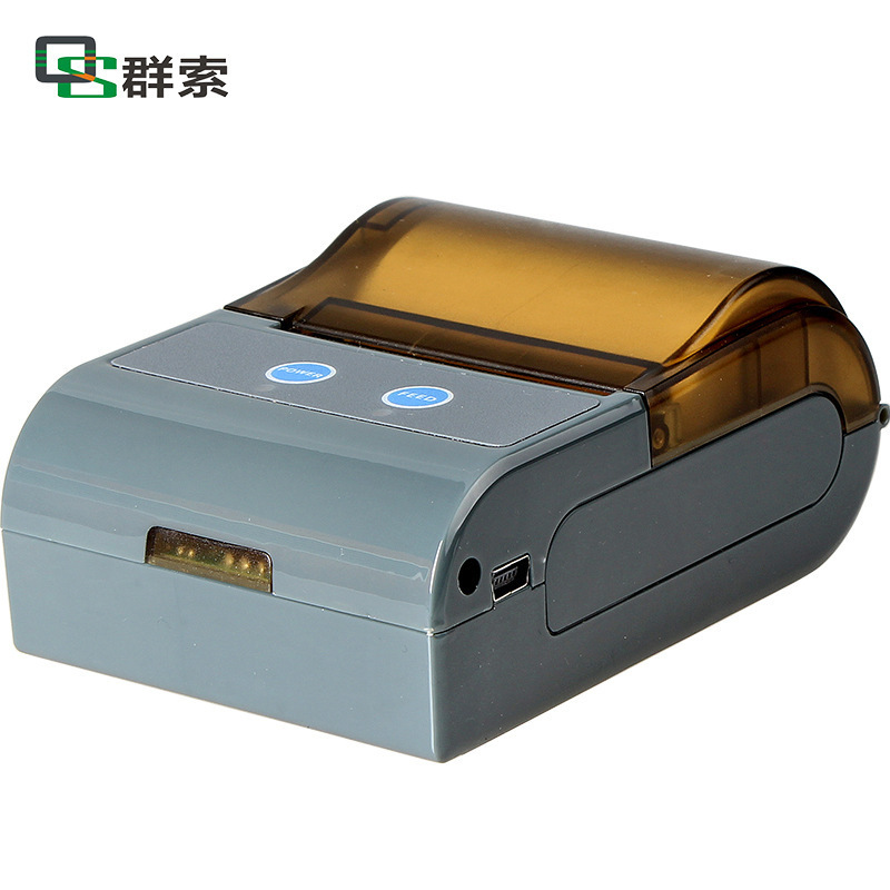 热敏不干胶标签打印机蓝牙便携USB票据文字条码图片打印工厂批发