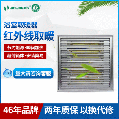 金羚新款集成吊頂浴霸NS10T-T 黃金管鋁扣300*300嵌入式暗裝天花