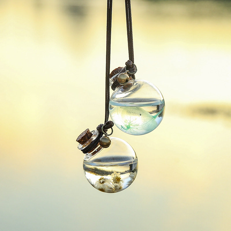 Arte pequeño fresco mano colgando perfume colgando joyería botella de perfume del coche creativo botella de perfume del coche vacío colgante