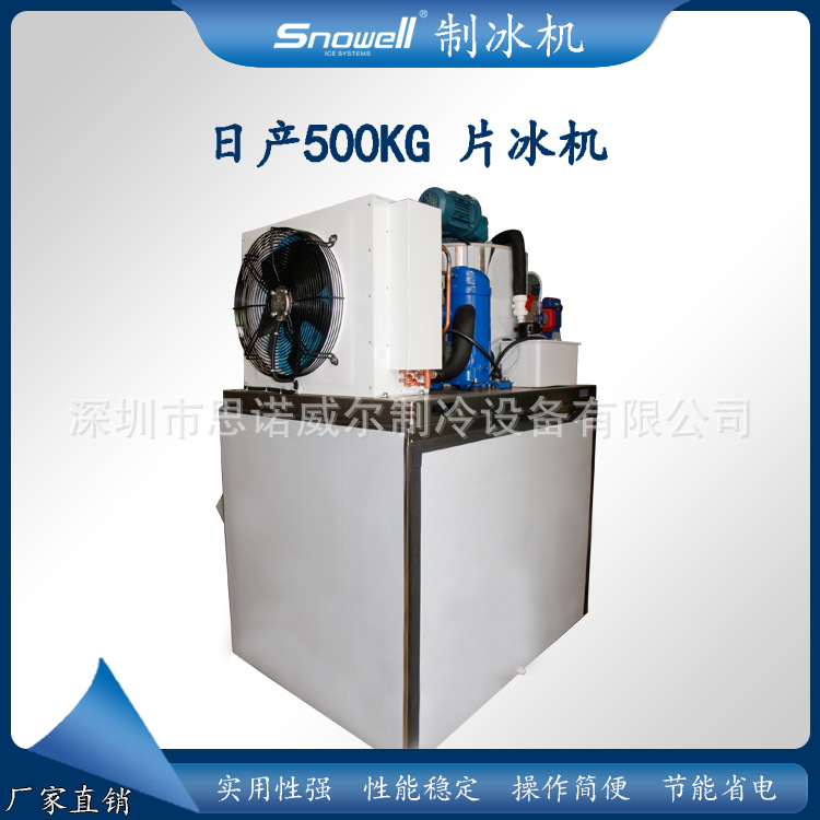供应广西1T片冰机 蒸发器 超市用冰 水产蔬果 保鲜降温 含冰柜