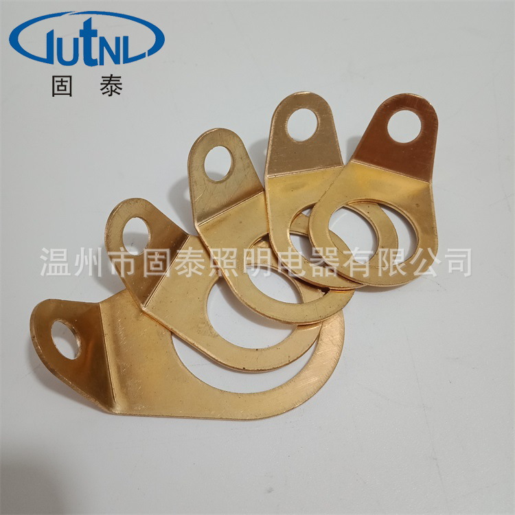 RLJD-G1/2G3/4防爆接地片黄铜镀镍4分6分1寸半紫铜格兰头接线端子