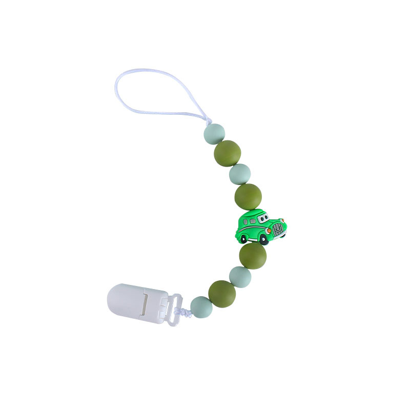 Bebé de plástico clip de chupete bebé calmante Cadena de chupete de silicona cadena anti-gota AliExpress Amazon Venta caliente