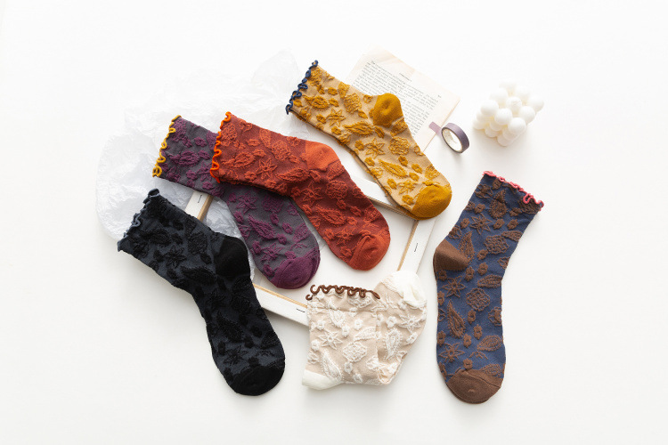 women autumn and winter new middle tube socks NSFN4073