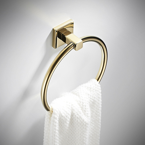 Exhibition bathroom accessories towel rack bathroom towels new gold towel rod wall hanging rack manufacturer