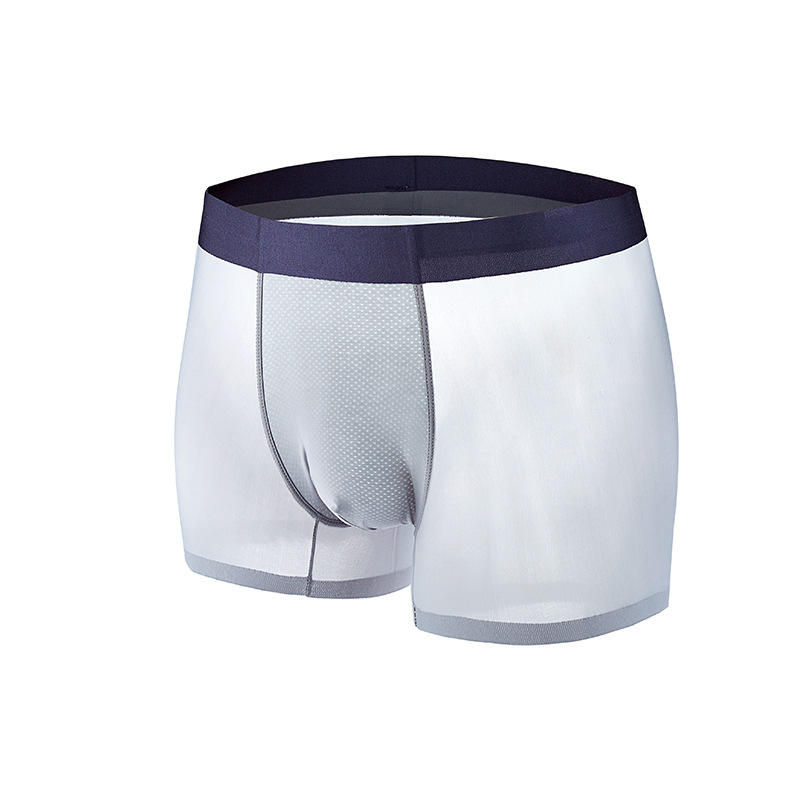 man No trace Underwear Borneol Every now and then translucent sexy Boxer summer Pants Foreign trade Solid Simplicity comfortable