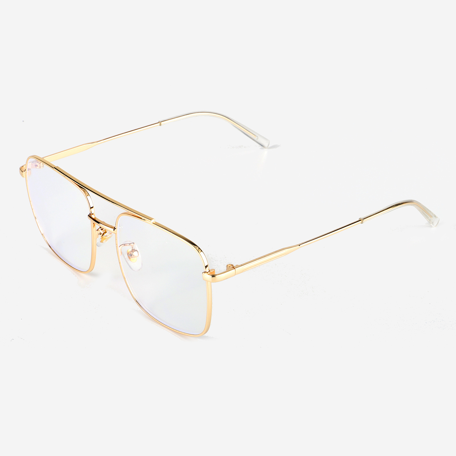 New Design Anti-blue Glasses Fashion All-match Metal Flat Myopia Glasses Frame Wholesale Nihaojewelry display picture 3