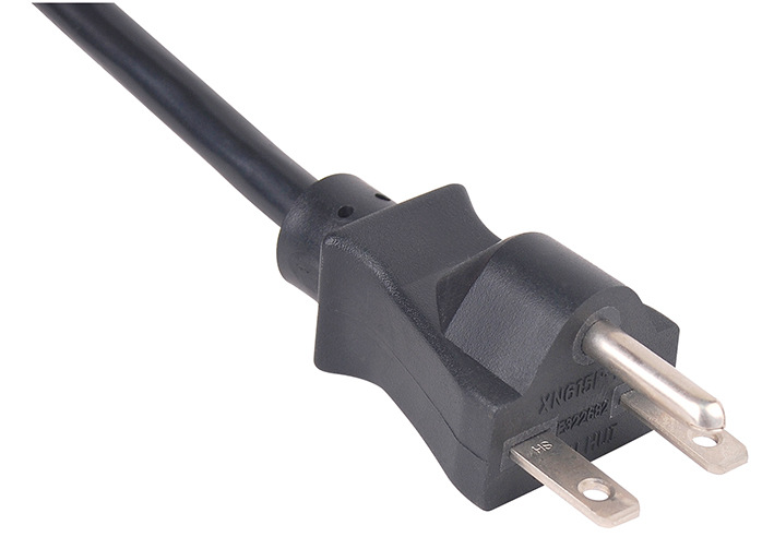 6-20P电源线插头UL 美规北美配SJOOW3*14AWG橡胶线材