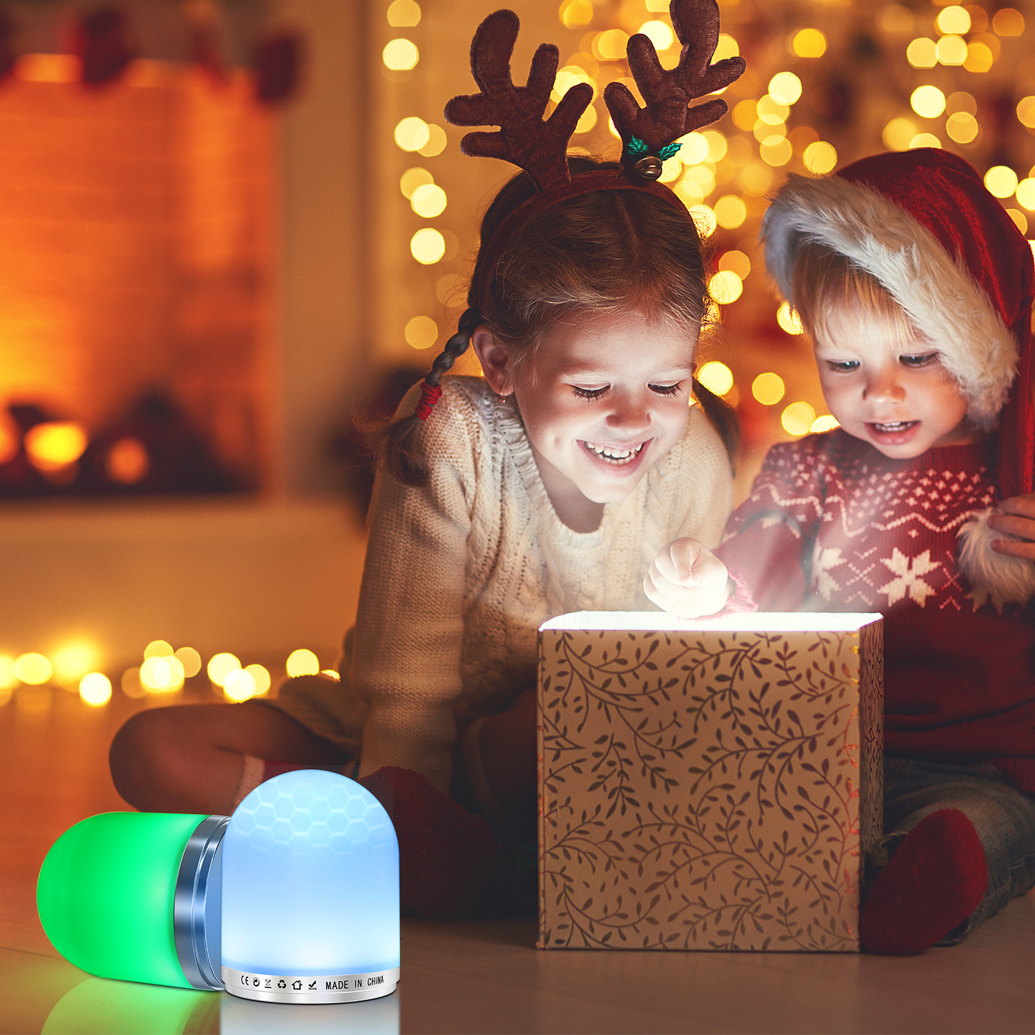 New cross border RGB colour remote control Nightlight LED Atmosphere lamp indoor Portable intelligence Children's lamps