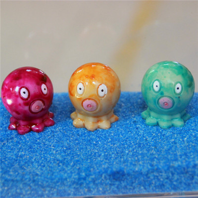 奇异小摆件苔藓微景观饰品 卡通海底动漫系列 迷你可爱章鱼摆件|ms