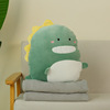 Dinosaur, doll, pillow for sleep, duvet, pinguin, 2 in 1