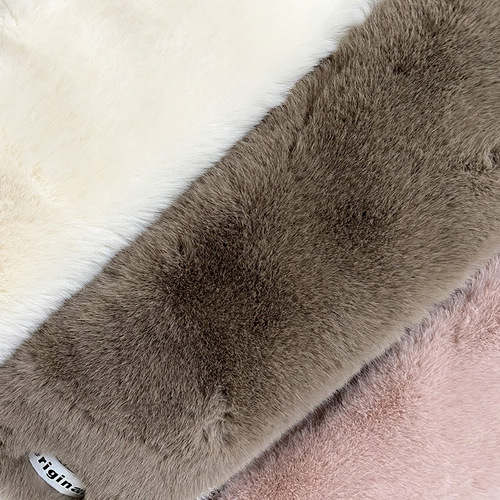 ins Korean version of rex rabbit fur scarf for women, autumn and winter imitation fur versatile internet celebrity plush scarf plush small neck cover