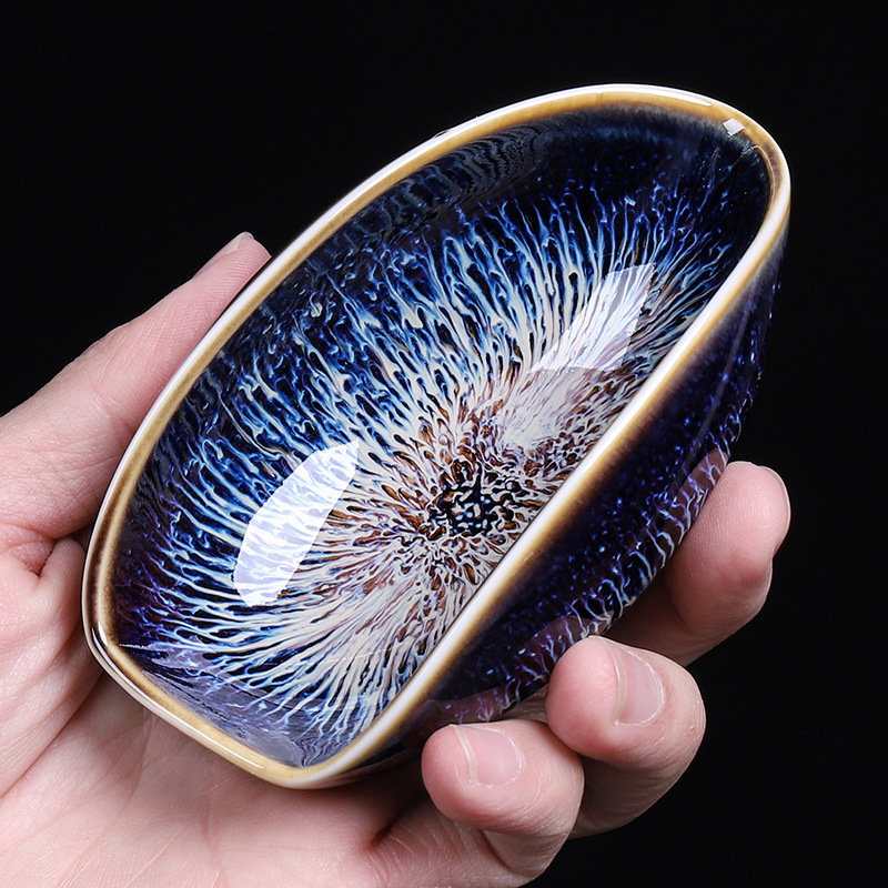 Venta al por mayor vintage té de cerámica loto estilo creativo hecho a mano cucharadita cuchara de té pala de té hogar Kung Fu ceremonia del té Accesorios