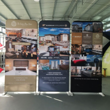 厂家直销快幕秀门型架展示架 升级版易拉宝X展架 热转印布画面